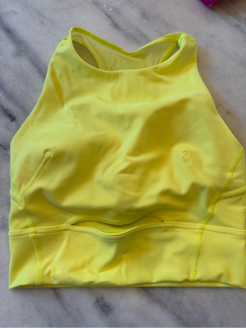 Lululemon Crop Bra Top
Size 4
Bright Yellos